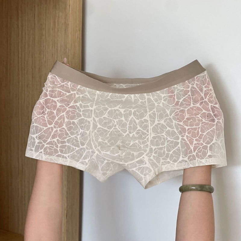 đ„ Sexig Herrboxer i Spets & Is-siden