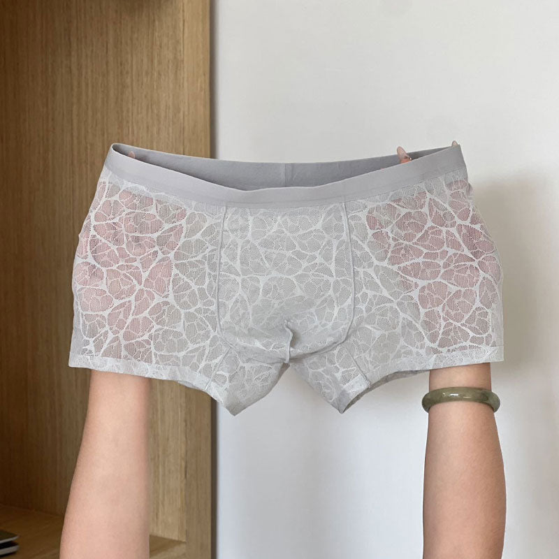 đ„ Sexig Herrboxer i Spets & Is-siden