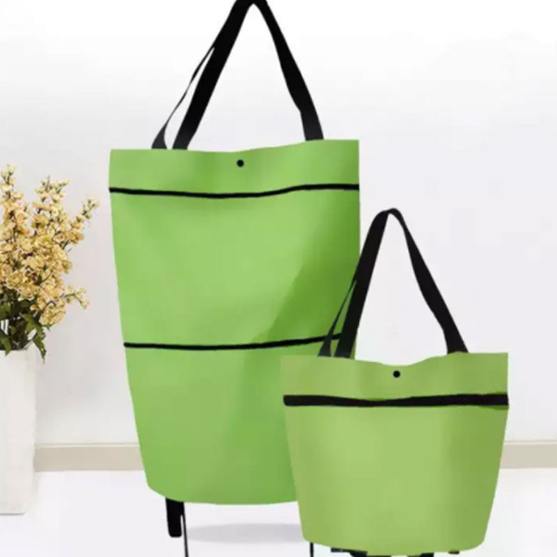 đ„ 49% Rabatt! HopfĂ€llbar ShoppingvĂ€ska med Hjul