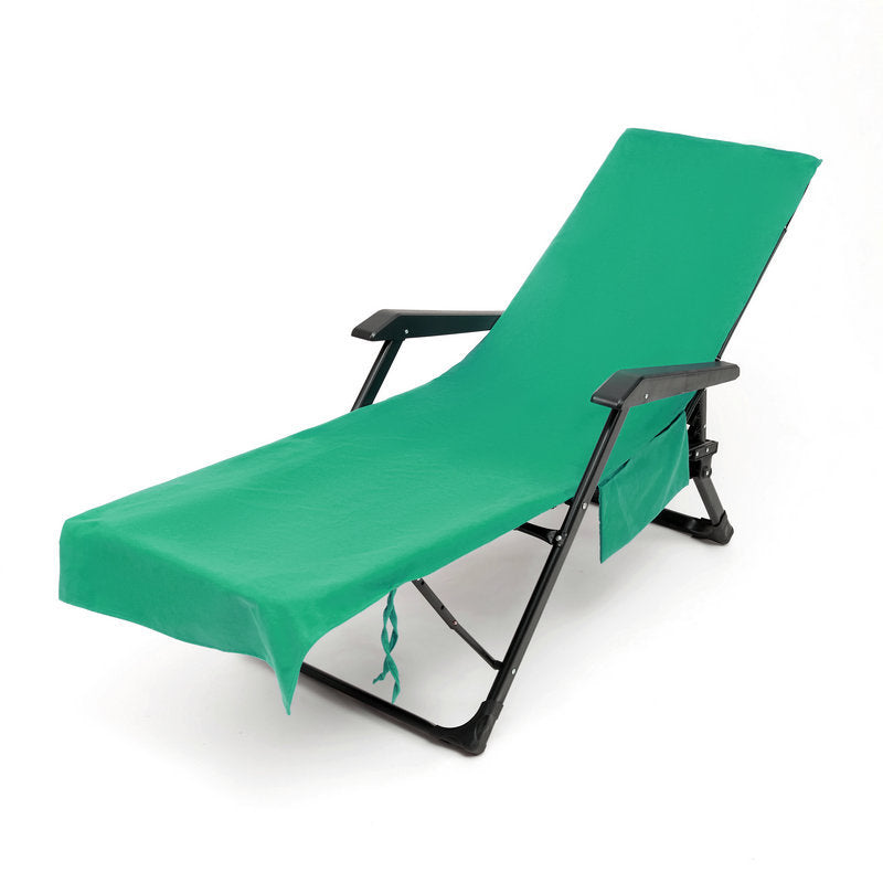 đSun Lounger Handduk i vĂ€ska med förvaringsfickorđ