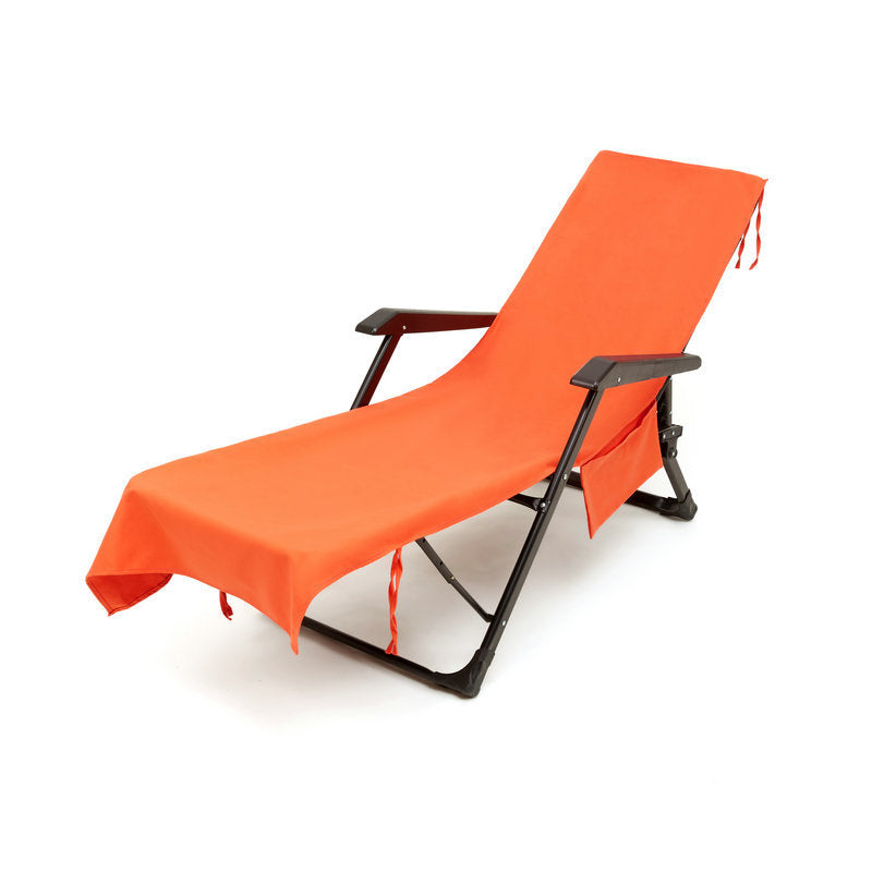 đSun Lounger Handduk i vĂ€ska med förvaringsfickorđ