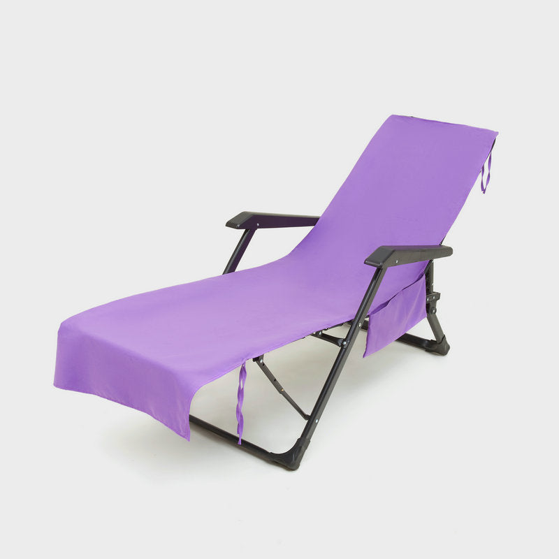 đSun Lounger Handduk i vĂ€ska med förvaringsfickorđ