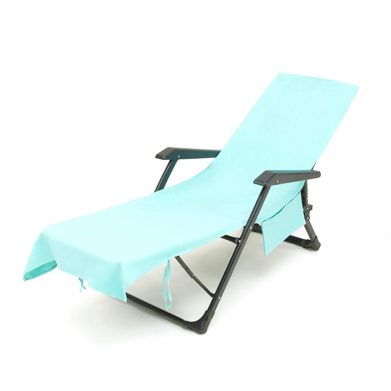 đSun Lounger Handduk i vĂ€ska med förvaringsfickorđ