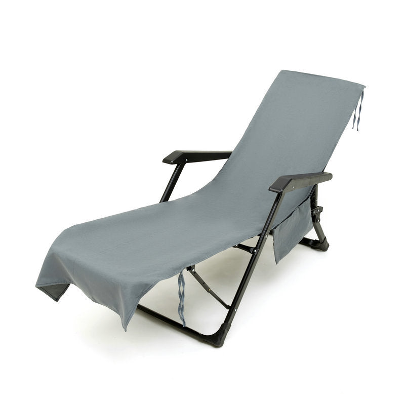 đSun Lounger Handduk i vĂ€ska med förvaringsfickorđ