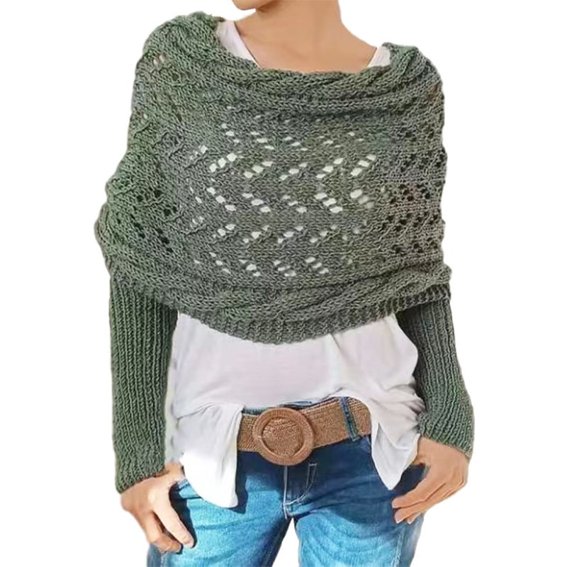 đ§¶Women's Knitted Double Sleeve Scarfđ§Ł
