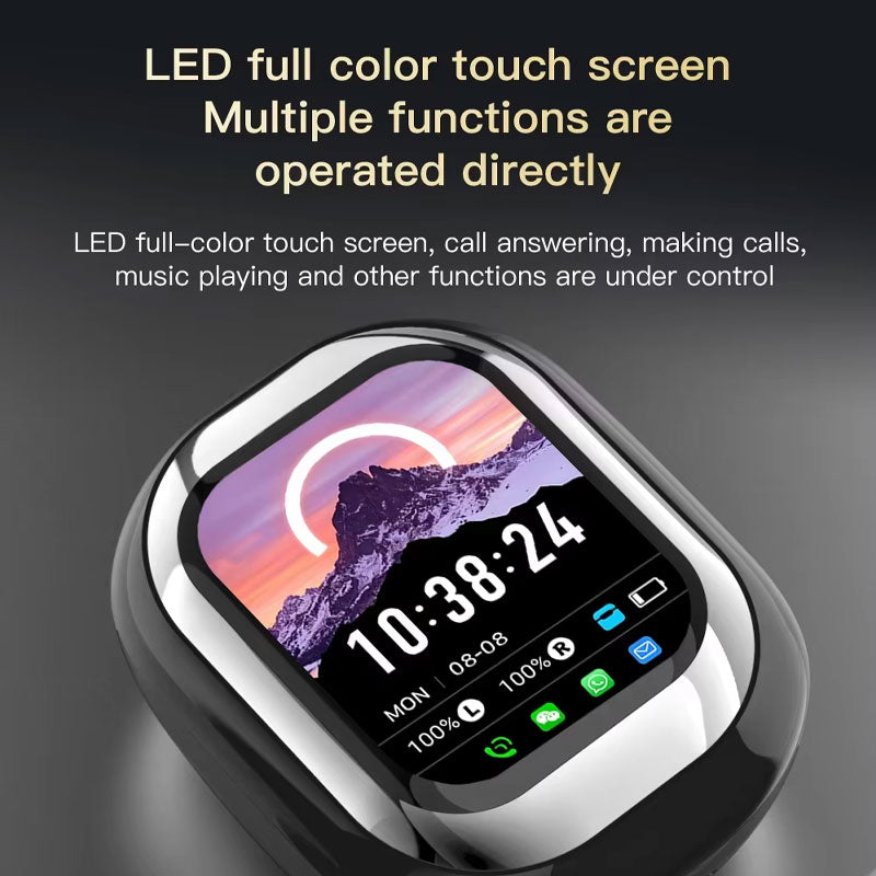 đ§Slide-Touch Bluetooth-headset med AI-översĂ€ttning