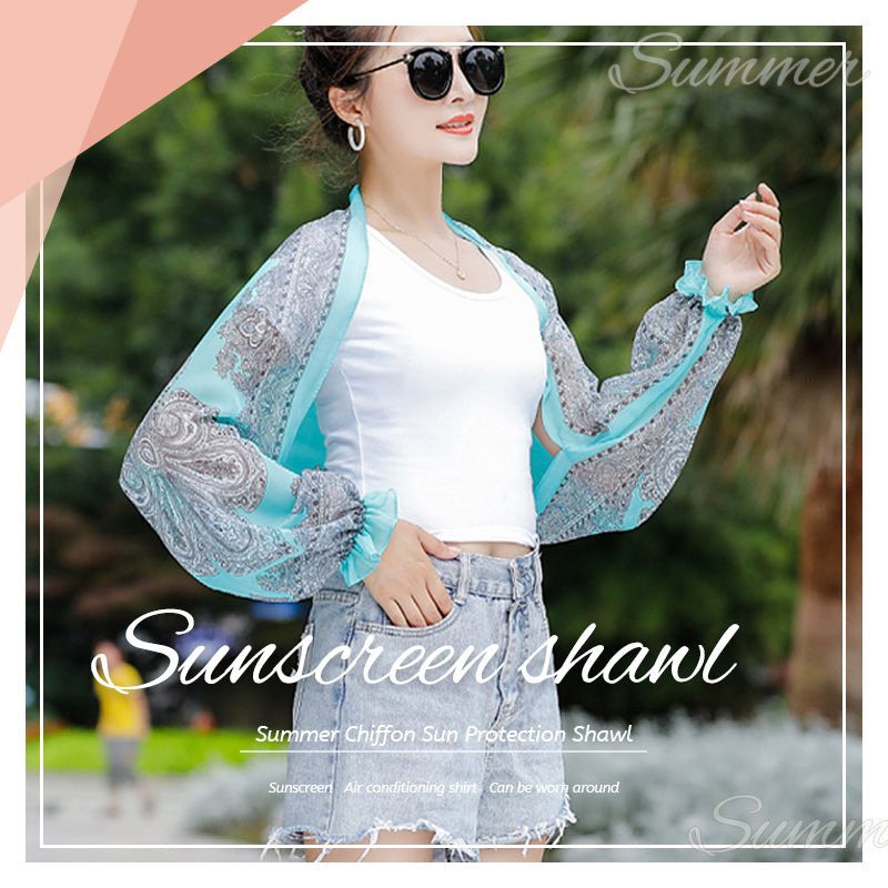 đ„Köp 1 fĂ„ 1 gratisđ„Sommar Chiffon solskydd sjal (2 st)