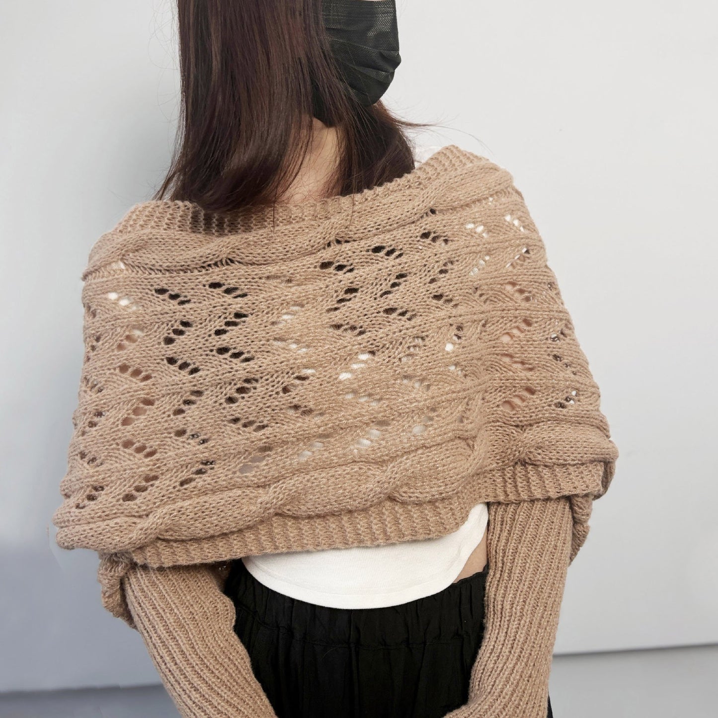 đ§¶Women's Knitted Double Sleeve Scarfđ§Ł