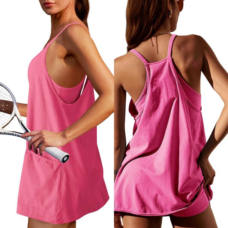 đ„Sista dagen specialförsĂ€ljning 49% OFFđCasual Ărmlös miniklĂ€nning med inbyggda shorts