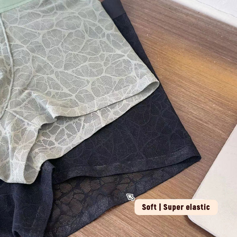 đ„ Sexig Herrboxer i Spets & Is-siden