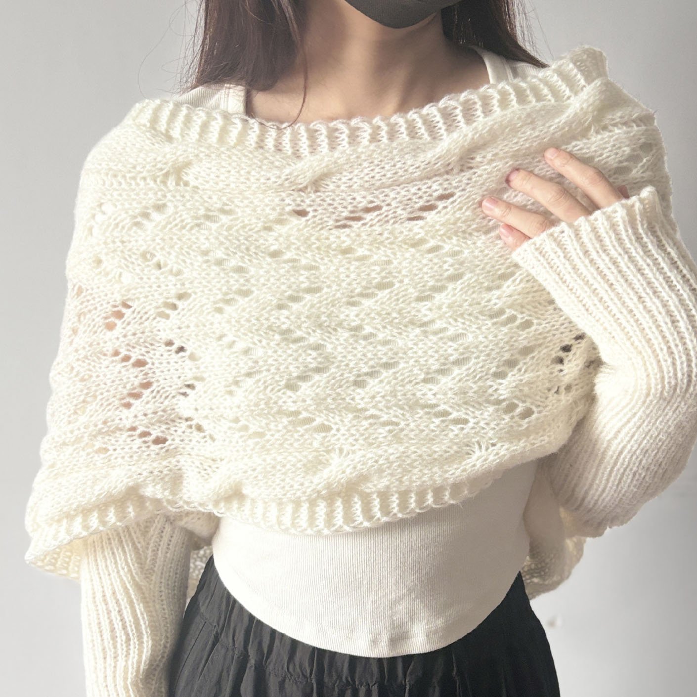 đ§¶Women's Knitted Double Sleeve Scarfđ§Ł
