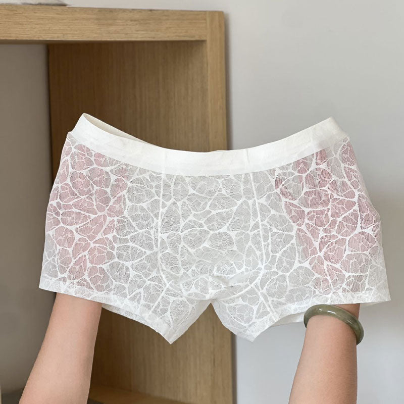 đ„ Sexig Herrboxer i Spets & Is-siden