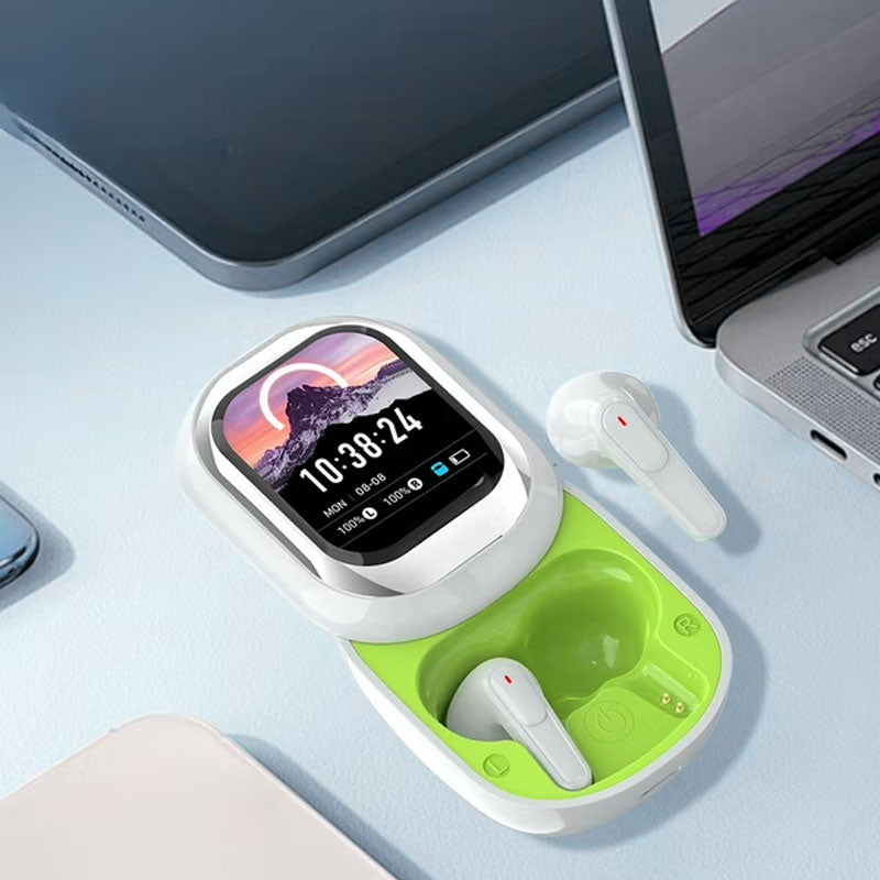 đ§Slide-Touch Bluetooth-headset med AI-översĂ€ttning