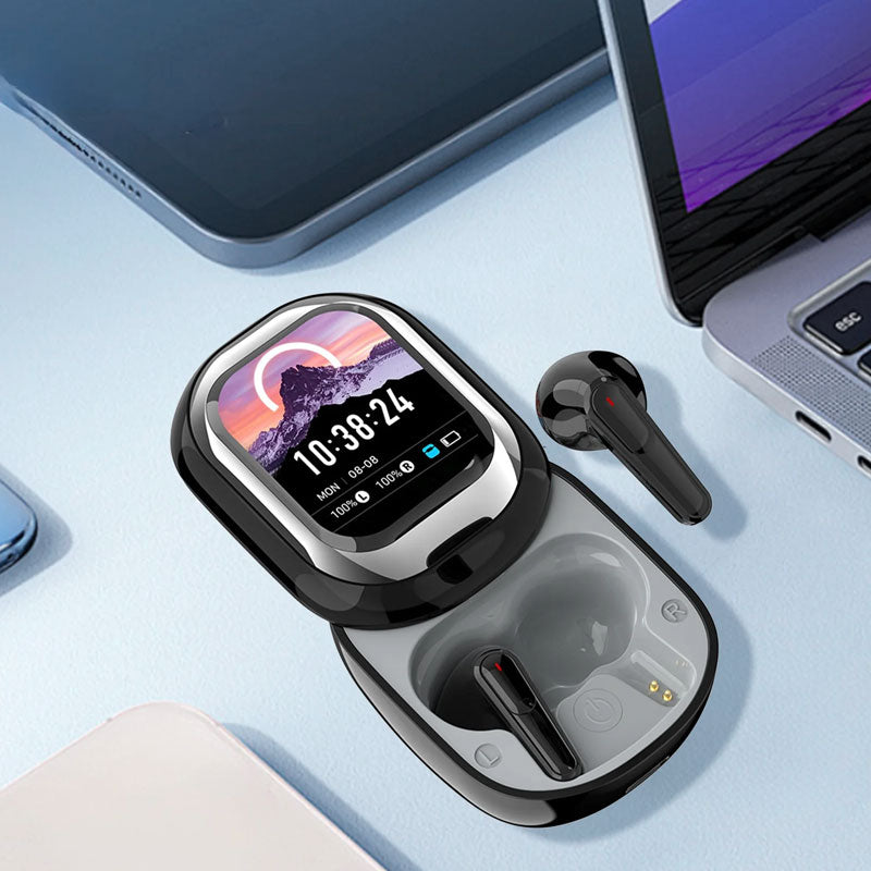 đ§Slide-Touch Bluetooth-headset med AI-översĂ€ttning