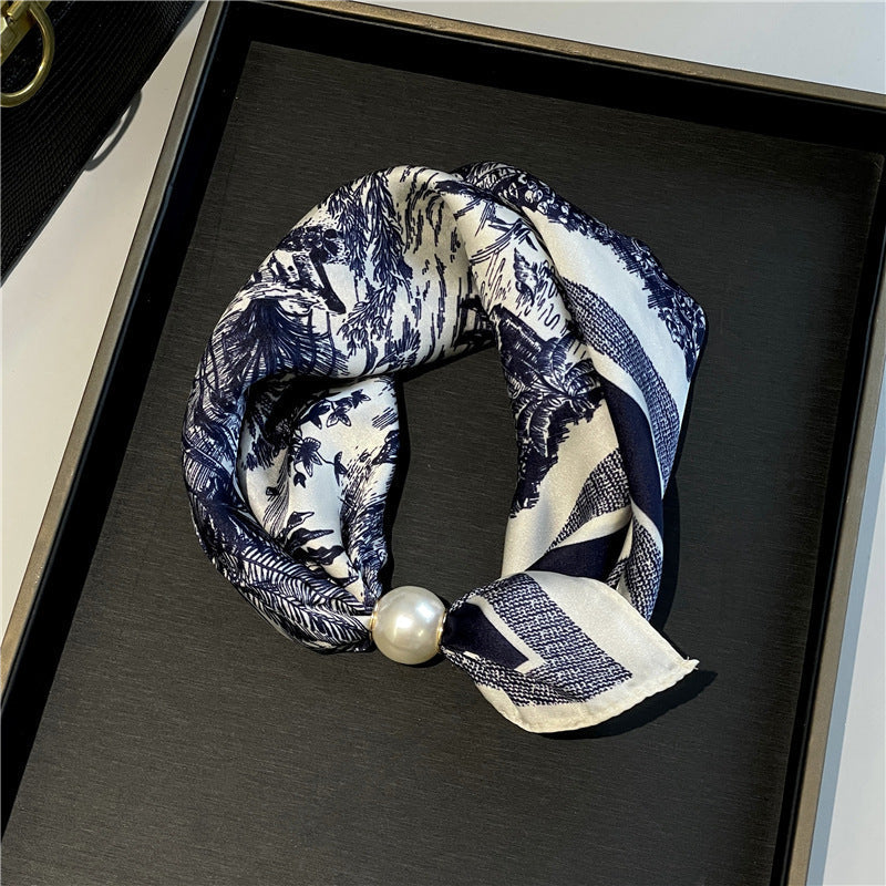 🧣 Oansträngd glamour: Påsnäppbar pärlhalsbandsscarf ✨