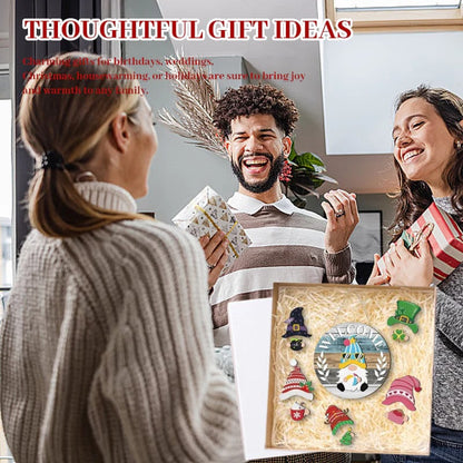 Säsongskampanj🌟Din kreativitetsfestival året runt!🎄Utbytbar välkomstskylt för trätomte🎈