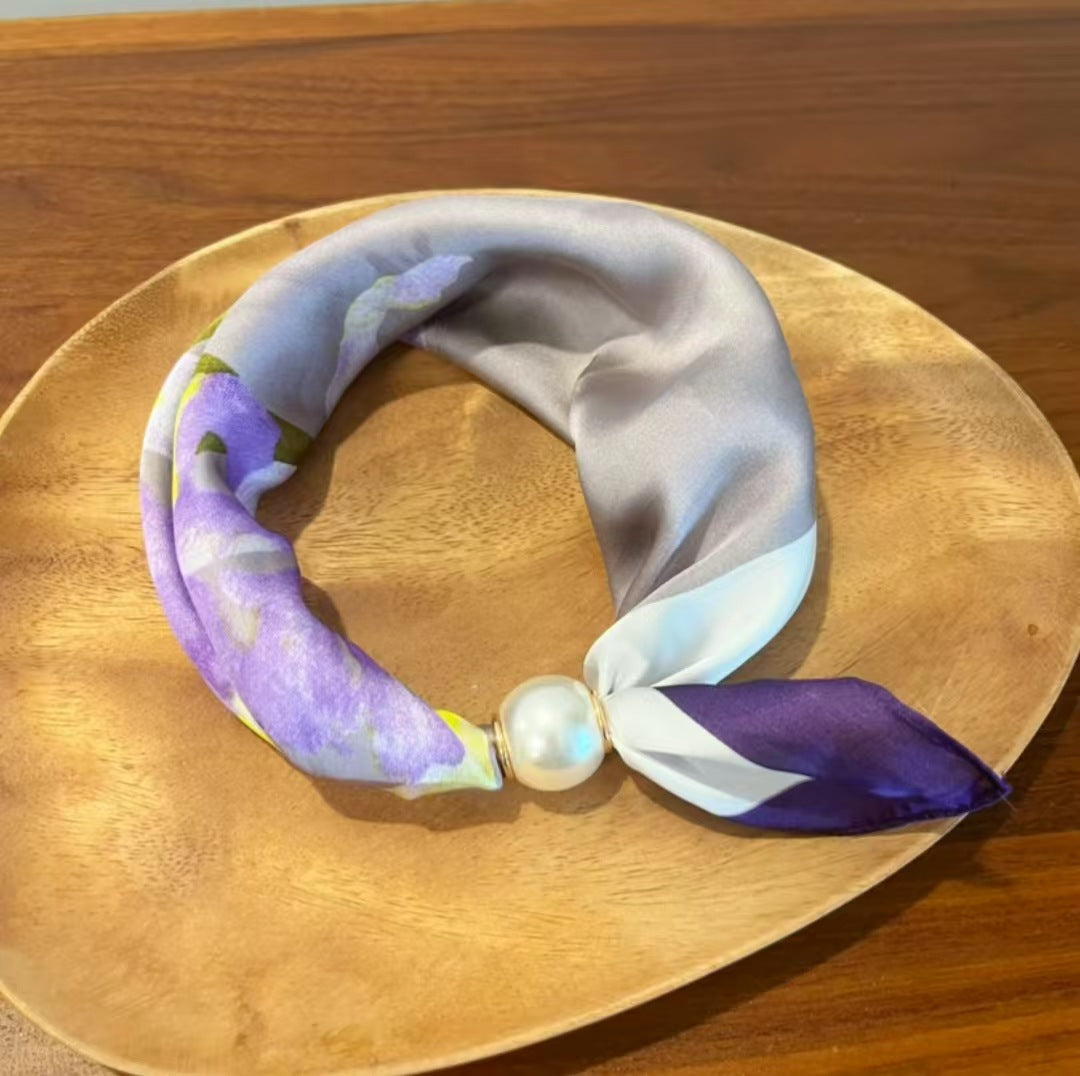 🧣 Oansträngd glamour: Påsnäppbar pärlhalsbandsscarf ✨
