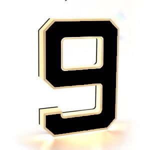 Lighted House Numbers for Outside