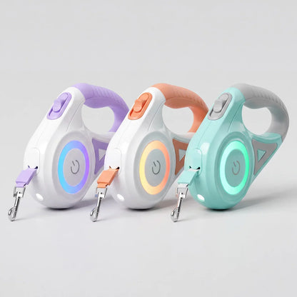 🐕💡5M Automatisk Hundkoppel med LED-ljus – För små & medelstora hundar