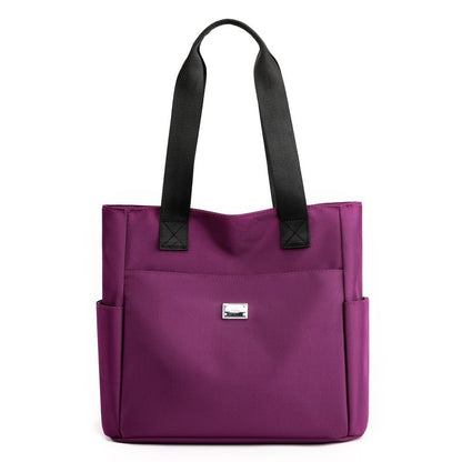🔥 Vattenavvisande axelväska i nylon med stor kapacitet och flera fack 👜