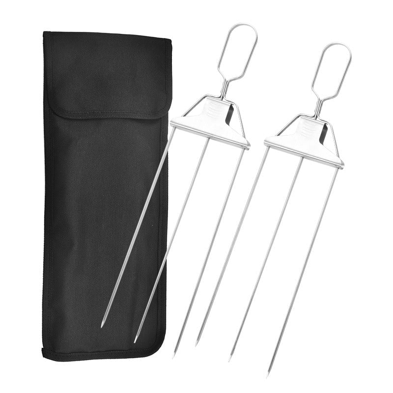 GrillSavant™ 3-vägs BBQ-spett i rostfritt stål