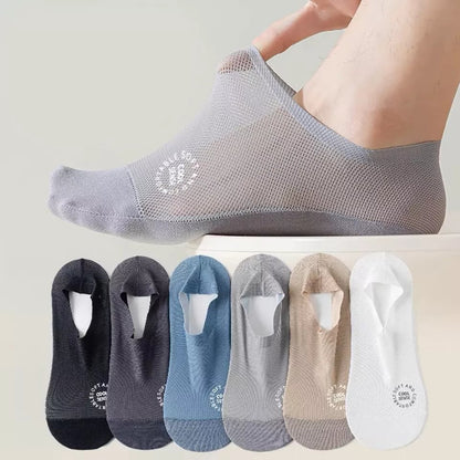 🔥 Osynliga Greppstrumpor 🧦 – Andningsbara Lågskurna Halkfria & Svettabsorberande Strumpor