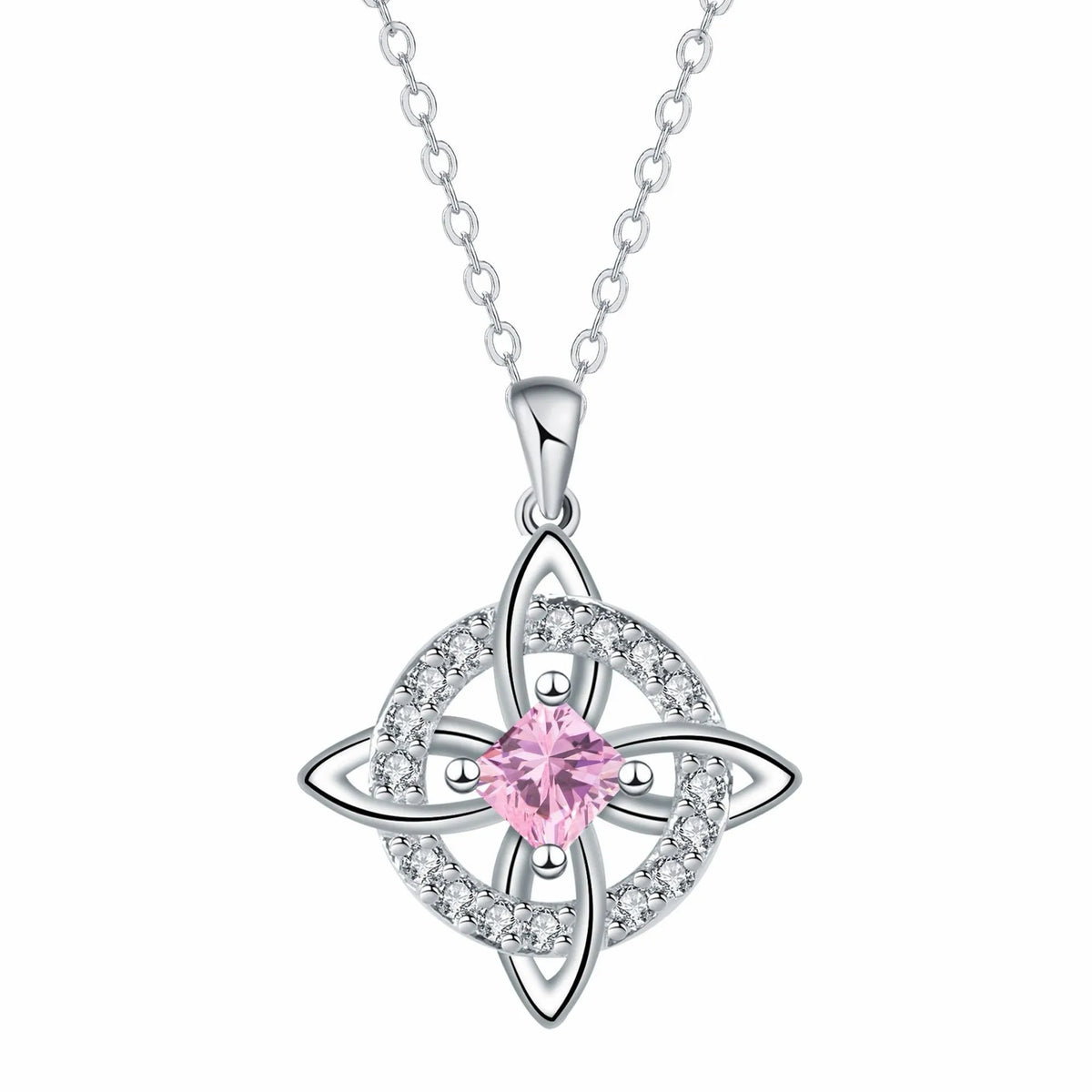 Mystiskt halsband med månadssten och häxknut – 🔮💞Skydda dina nära och kära
