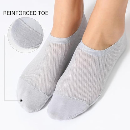 🔥 Osynliga Greppstrumpor 🧦 – Andningsbara Lågskurna Halkfria & Svettabsorberande Strumpor