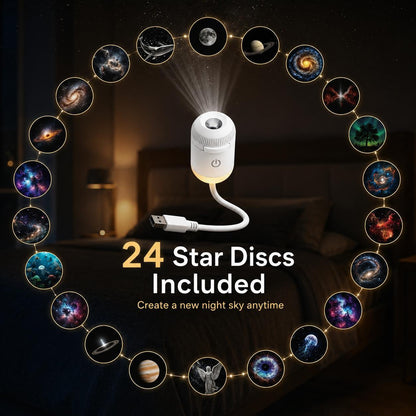 ✨ Plug-and-play HD-stjärnprojektor