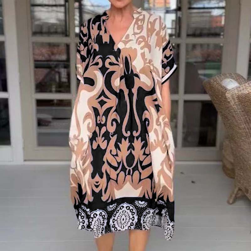 （Köp 2 och få fri frakt）Amelia | Boho Magtäckande klänning