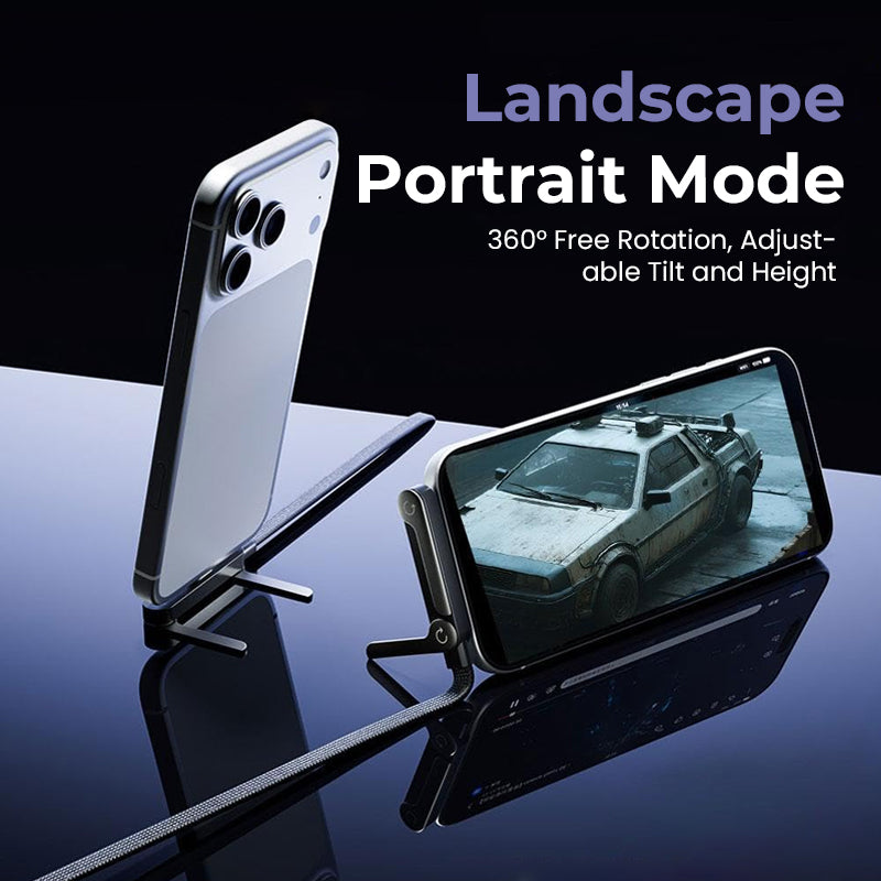 ⚡ 2-i-1 Osynlig Laddkabel 240W | Snabbladdning • Inbyggt Mobilstativ • Stark & Hållbar