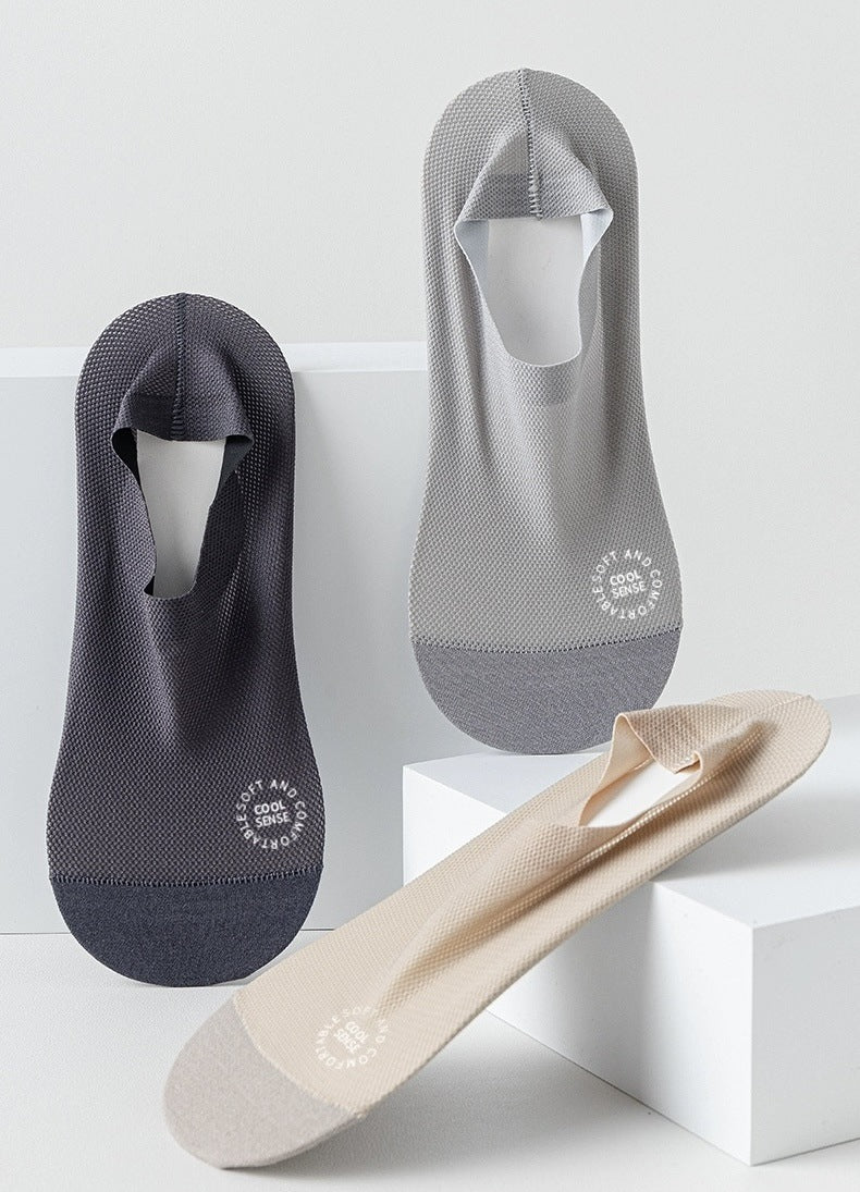 🔥 Osynliga Greppstrumpor 🧦 – Andningsbara Lågskurna Halkfria & Svettabsorberande Strumpor