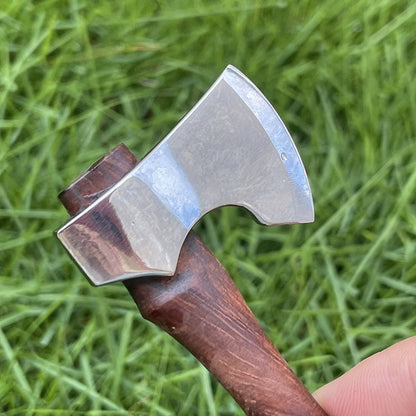 Mini Axe Fixed Blade Jakt Överlevnad Rostfritt Stål Taktisk Kniv Hem Bildekor