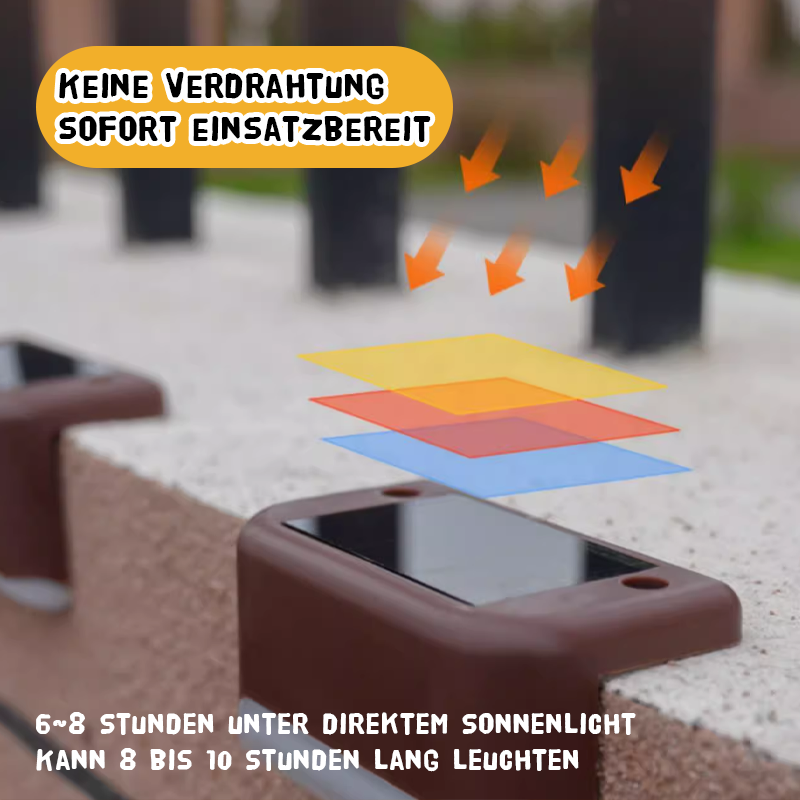 Självhäftande solcellslampor