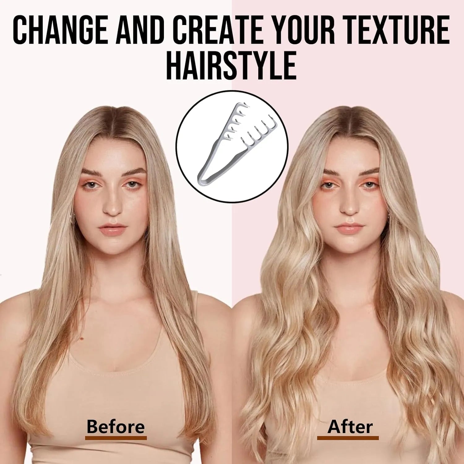 💇2026 Uppgraderad volymkamma, bredtandad styling för alla hårlängder, män och kvinnor