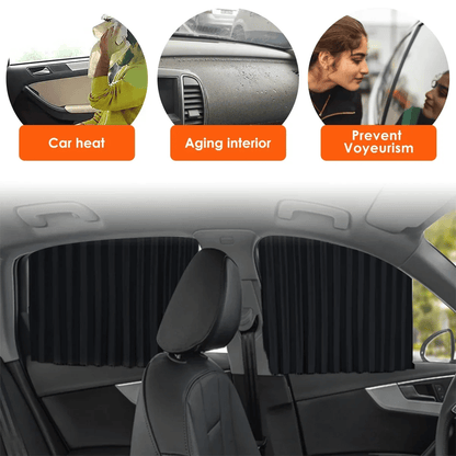 🌥️🔥Universell passform magnetisk solskydd för sidorutor🚗