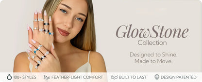 Silikonring – 10×8 mm Smaragdslipad CZ | Patentsökt design - GlowStone Collection