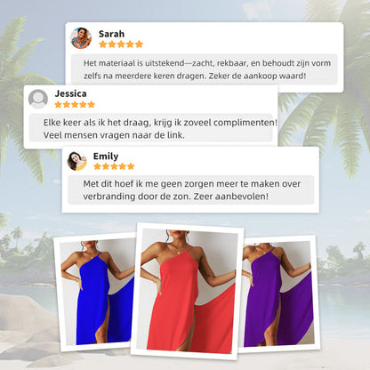 ⏳Begränsad tid 47% rabatt!💥 🏝️Strandklänning med omlottdetaljer för kvinnor👙