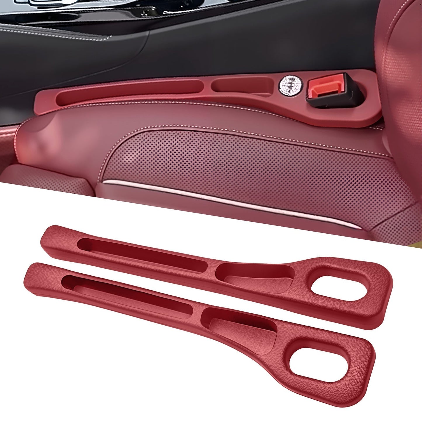 Eptchn Dual-Slot Car Seat Gap Organizer