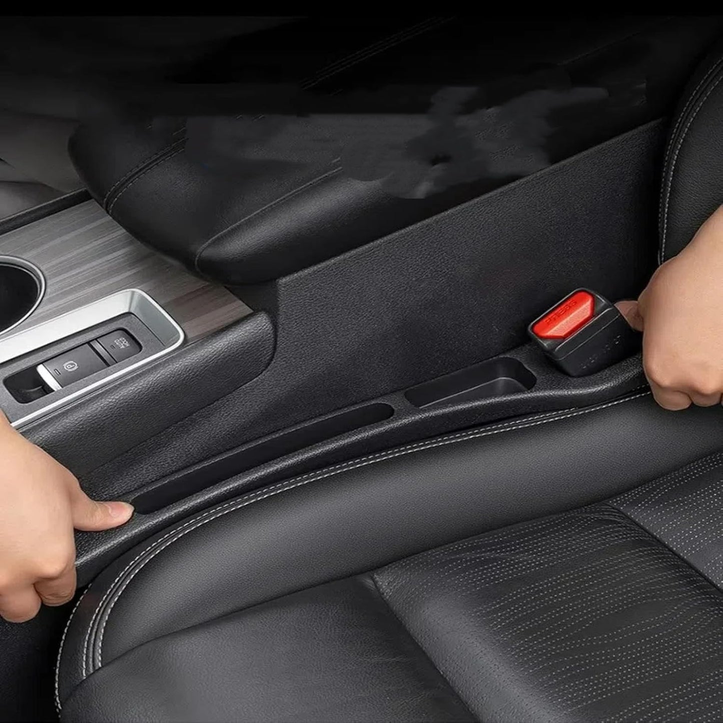 Eptchn Dual-Slot Car Seat Gap Organizer