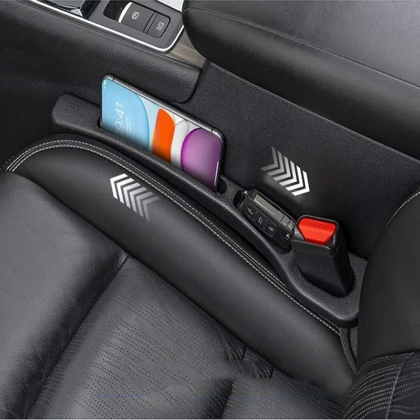 Eptchn Dual-Slot Car Seat Gap Organizer