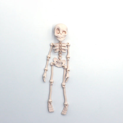 3D-utskriven magnetisk figur av vintageskelett 🎃