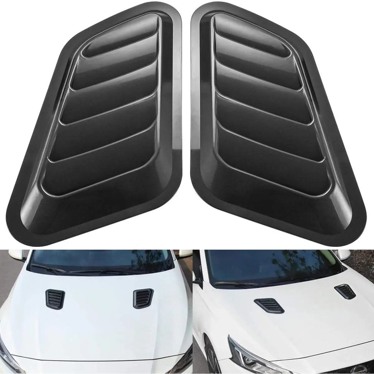 🏎️🔥 2-pack Universella Luftintag för Motorhuven