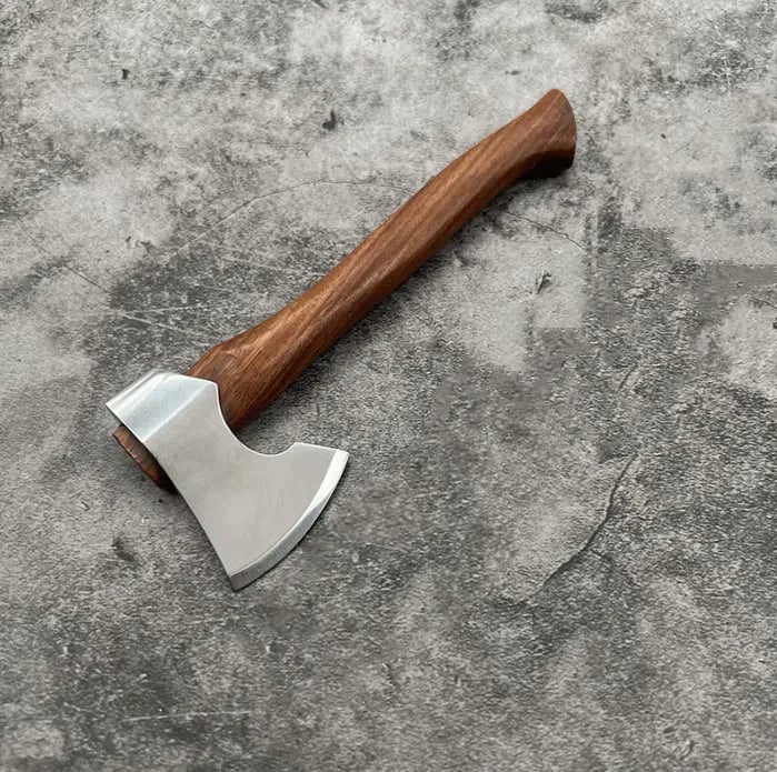 Mini Axe Fixed Blade Jakt Överlevnad Rostfritt Stål Taktisk Kniv Hem Bildekor