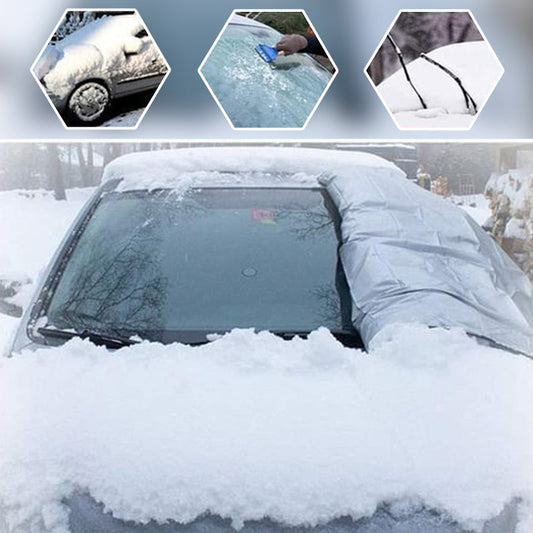 ❄️ ENDAST UNDER BEGRÄNSAD TID 50% RABATT! ☀️ Vindruteskydd mot snö och frost med spegelskydd – multifunktion, magnetisk, universell passform 🚗