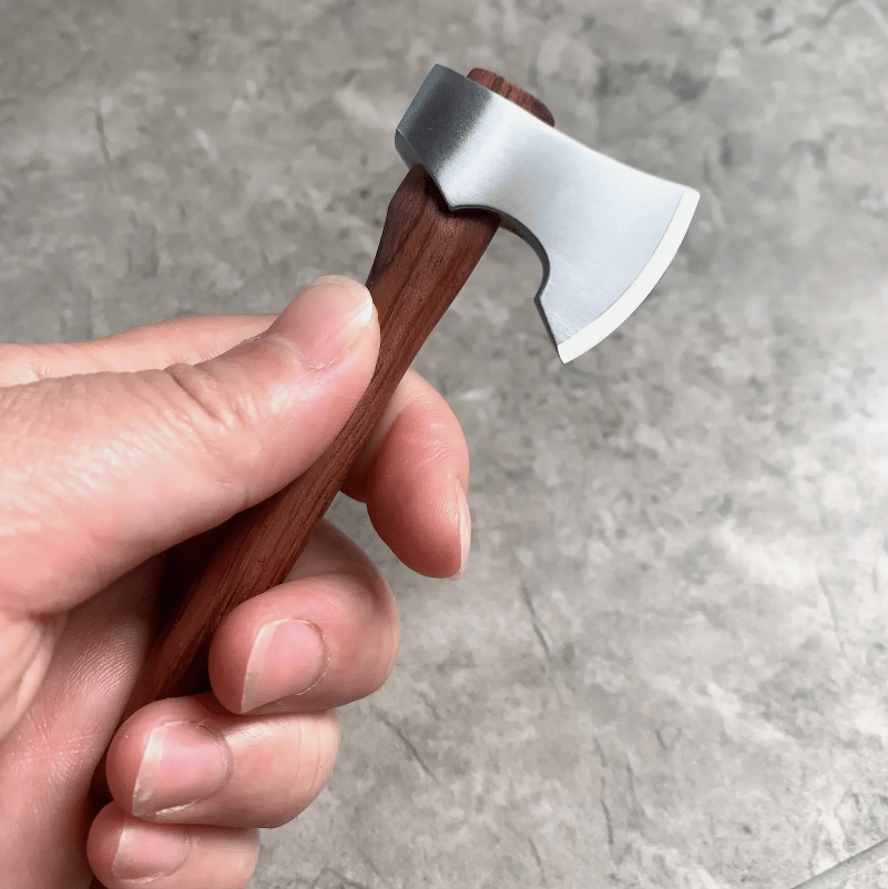 Mini Axe Fixed Blade Jakt Överlevnad Rostfritt Stål Taktisk Kniv Hem Bildekor