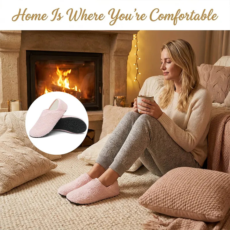 🏡 Hustofflor – Slip-On inomhustofflor