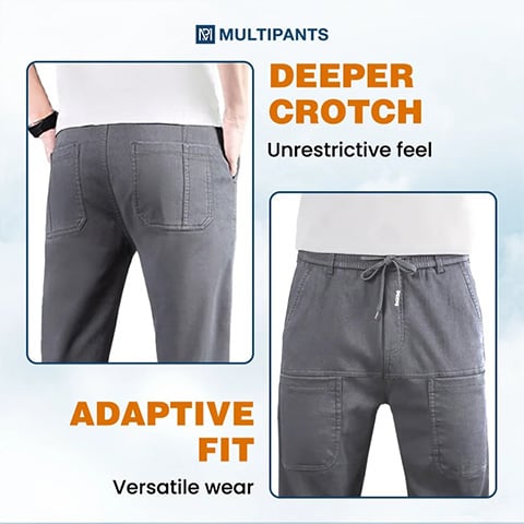 🔥Köp 2 få 5% rabatt (fri frakt)🔥🥰 MultiPants - slitstarka cargobyxor med hög stretch och flera fickor