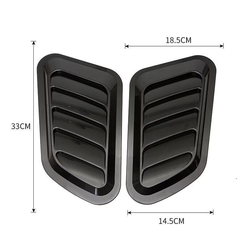 🏎️🔥 2-pack Universella Luftintag för Motorhuven