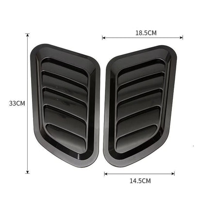 🏎️🔥 2-pack Universella Luftintag för Motorhuven